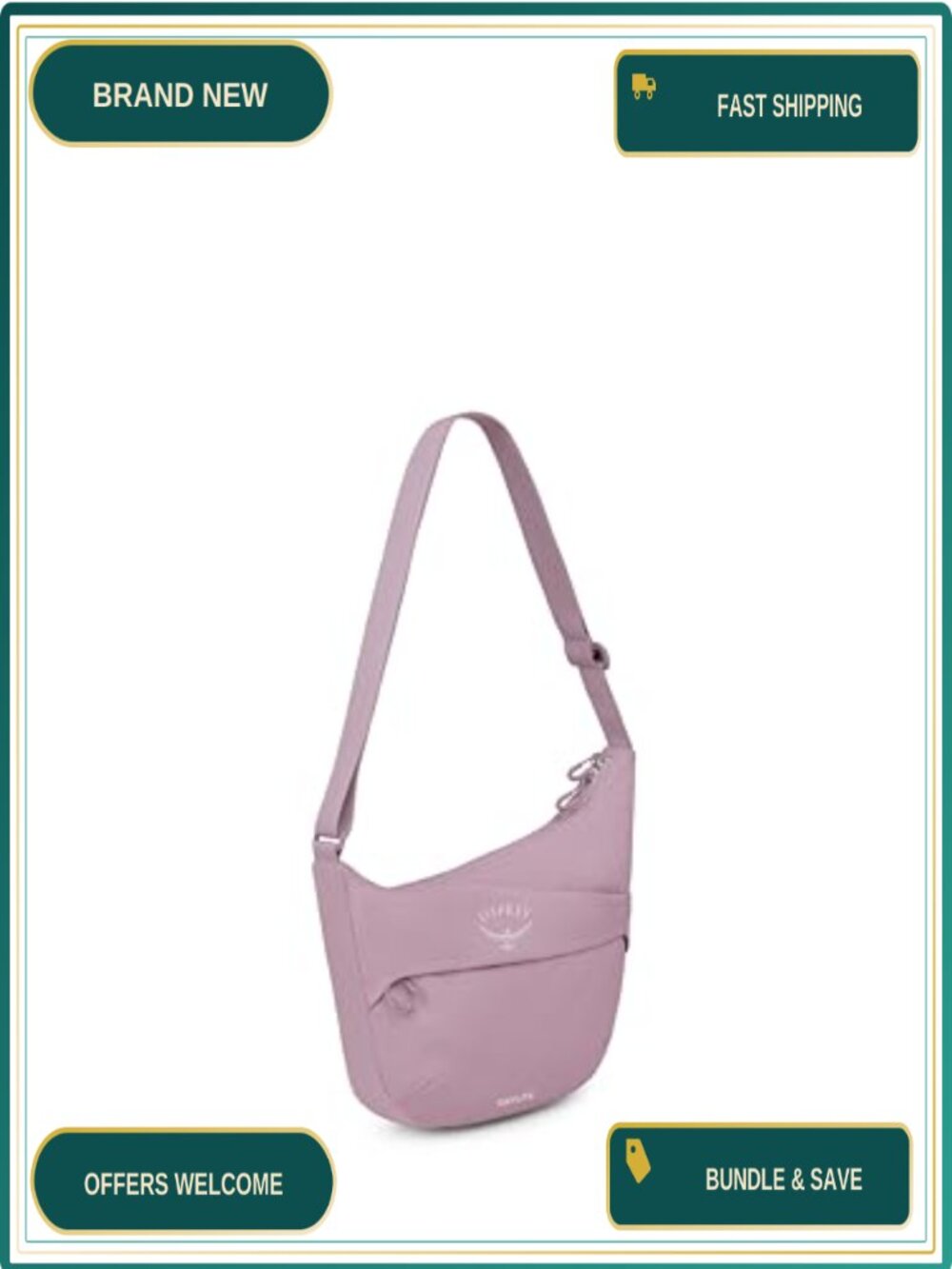 Osprey Daylite Crossbody Pouch Small Handbag Zipper Bottle Pocket Lightweight